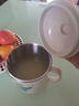 沃德百惠（WORTHBUY）304不銹鋼水杯家用茶缸帶蓋牛奶杯辦公室馬克杯兒童成人喝水口杯 赫赫米白【304鋼材質(zhì)】 曬單實(shí)拍圖