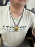 奢名紀黃金平安無事牌吊墜999純足金包銀項鏈掛墜男士情侶款實心墜子真 平安無事牌包金3.35克總重約30克 曬單實拍圖