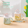 PAKCHOICE馬克杯陶瓷帶蓋高顏值杯子送閨蜜女生日禮物畢業(yè)禮物辦公室吸管杯 曬單實拍圖