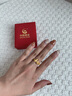 中國黃金（CHINA GOLD）黃金戒指女款輕奢足金蝴蝶結編織指環(huán)中秋節生日禮物送愛(ài)人老婆 蝴蝶結戒指【金繩】約0.3g 曬單實(shí)拍圖