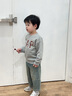 Gap【大小童同款】男女童2025秋季新款logo抓絨衛(wèi)衣兒童裝829305 灰色 110 /56(4-5歲) 曬單實(shí)拍圖