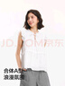 森馬（Semir）短袖襯衫女木耳邊蝴蝶結(jié)浪漫溫柔2025夏飛袖肌理襯衣109325104003 曬單實拍圖