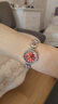 歐利時(shí)（OLEVS）瑞士認證品牌手表女本命年紅福手鏈石英表防水鑲鉆高顏值輕奢女表 OLEVS-5630-玫色紅面 曬單實(shí)拍圖