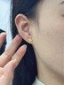 中國黃金CHINA GOLD18k四葉草耳釘女k金飾品時尚七夕情人節(jié)禮物送女友老婆生日實用 18k四葉草耳釘 曬單實拍圖
