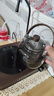 瓷牌茗茶具電陶爐煮茶器自動上水抽水一體小型煮茶爐家用耐高溫玻璃煮茶壺 蕭墨6彩藏山8件盤祥合壺木紋默言 曬單實拍圖