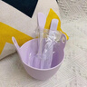 創(chuàng)京懿選硅膠面膜碗和刷子套裝水療泥膜軟膜工具面膜刷勺子專用攪拌調(diào)膜碗 85%選擇紫色-套 4件 曬單實拍圖