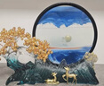 赟婭新中式發(fā)財(cái)樹流沙畫沙漏擺件客廳玄關(guān)辦公室高檔家居裝飾喬遷禮品 響鈴?fù)该靼l(fā)財(cái)樹流沙畫-灰色 曬單實(shí)拍圖