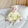 巴拉巴拉童裝嬰兒衣服寶寶連體衣睡衣新生兒2025新款哈衣爬服軟萌舒適時(shí)尚 蛾黃31006 73cm 曬單實(shí)拍圖