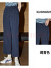 庫恩瑪維【萊賽爾面料】通勤風(fēng)休閑褲女2024年春夏新款顯瘦直筒褲K30598 藏青色 L 曬單實拍圖