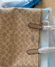 蔻馳【官方授權(quán)店】coach女包City23女士單肩手提包印花托特包送女友 CU759SVPWH奶茶色 曬單實(shí)拍圖