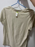 蕉下（beneunder）棉質(zhì)短袖T恤女士25新款輕薄透氣休閑百搭圓領(lǐng)上衣女GP930 橡灰米 S 曬單實(shí)拍圖