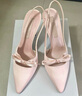 CHARLES&KEITH緞面蝴蝶結(jié)尖頭高跟涼鞋女CK1-60361556 Light Pink淺粉色 39 曬單實(shí)拍圖