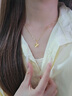 中國黃金（CHINA GOLD）太陽(yáng)花黃金項鏈女櫻花足金吊墜生日禮物女送女友老婆結婚紀念實(shí)用 精美禮盒【請勿拍】 曬單實(shí)拍圖