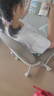 Skechers斯凱奇童裝女童針織短袖短裙夏季套裝兒童戶外舒適T恤衫P224G043 亮白色/0019 165 cm 曬單實拍圖