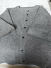 皮爾卡丹（pierre cardin）100純羊毛開衫女圓領開衫短款毛衣外套媽媽小款寬松針織外搭 摩卡駝色 S 適合85-95斤穿 曬單實拍圖