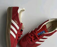 阿迪達(dá)斯 （adidas）三葉草GAZELLE女舒適耐磨低幫板鞋T頭鞋德訓(xùn)運(yùn)動(dòng)休閑紅鞋子IE1051 曬單實(shí)拍圖