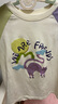 左西女童T恤短袖夏季兒童夏裝衣服2025新款女孩大童半袖上衣 米白 120 曬單實(shí)拍圖