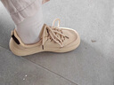 啄木鳥(niǎo)夏季女鞋新款透氣鏤空網(wǎng)鞋子女韓版百搭厚底運動(dòng)鞋休閑板鞋小白鞋 CY508卡其 37 曬單實(shí)拍圖