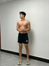 捷虎泳褲男士防尷尬游泳褲溫泉速干寬松平角沙灘褲 黑色 3XL 曬單實(shí)拍圖