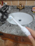 拜爾（BAIR） A6 智能電動(dòng)牙刷 充電式 成人聲波震動(dòng)牙刷 A6 日光白 曬單實(shí)拍圖