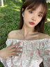 QUAMERAS&LA四葉草項鏈純銀女士輕奢小眾高級感2025新款生日禮物送女友 孔雀石項鏈【999銀鑲鉆石】 曬單實(shí)拍圖