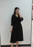 瑞彼麗孕婦哺乳衣外出連衣裙高級感辣媽夏季胖mm遮肉產(chǎn)后期大碼喂奶裙子 黑色【胸前解扣可哺乳】 L碼 110-125斤 曬單實(shí)拍圖