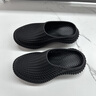 卡賓洞洞鞋男夏季新款3D打印套腳拖鞋百搭外穿涼拖鞋男輕便防滑沙灘鞋 黑色 40 曬單實拍圖