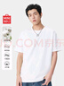名創(chuàng  )優(yōu)品（MINISO）純棉短袖t恤男夏季純色基礎款青少年百搭潮流正肩上衣 白 XL 曬單實(shí)拍圖