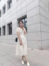 意爾康王子小香風單鞋女2025一腳蹬軟底春季新款百搭溫柔仙女晚風配裙豆豆鞋 米白色38 曬單實拍圖