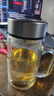 京東京造 茶杯 雙層玻璃茶水分離泡茶咖啡杯子帶把手大容量500ml 曬單實拍圖