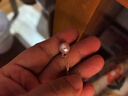 BEAUFINA【經(jīng)典】珠寶18k金akoya海水珍珠項鏈女年輕款正圓戴妃鉆石吊墜 特選級正圓無暇極光8.5-9mm 曬單實拍圖