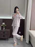 真絲睡衣女秋季長(cháng)袖送閨蜜送女友生日禮物純色簡(jiǎn)約家居服禮盒套裝 淺紫色【長(cháng)袖長(cháng)褲】 XL 【建議130-150斤】 曬單實(shí)拍圖