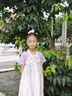 安妮優(yōu)兒（Anneyol）女童漢服夏裝2025新款小女孩新中式國風(fēng)唐裝兒童夏季古風(fēng)連衣裙子 紫色 130 曬單實(shí)拍圖