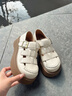 ZHR則則羅馬涼鞋女夏季外穿編織包頭單鞋厚底增高復古休閑鞋子女輕量防滑 米色 37 曬單實(shí)拍圖