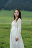 舒芳蝶（shufangdie）溫柔風(fēng)碎花中長(zhǎng)款連衣裙套裝女夏季新款女裝防曬開(kāi)衫甜美吊帶裙子 開(kāi)衫+吊帶裙一套 S 曬單實(shí)拍圖