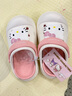 HELLOKITTY童鞋女童洞洞鞋卡通EVA兩穿涼拖鞋厚底花園沙灘鞋5855白粉29 曬單實拍圖