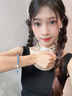 艾緹娜糖心藍(lán)瑪瑙手鏈純銀輕奢小眾精致2025新款手串送女友七夕生日禮物 糖心藍(lán)瑪瑙手鏈【順豐】 曬單實(shí)拍圖
