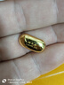 夢金園七夕情人節(jié)黃金吊墜 蛇來運轉(zhuǎn)平安無事牌琺瑯方牌吊墜 本命年禮物 男款-約8g 曬單實拍圖