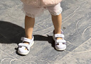 基諾浦（ginoble）機(jī)能鞋1-5歲男女寶寶夏款學(xué)步鞋包頭防撞涼鞋GW1309A 丁香紫/霧紫 24 150mm 適合腳長(zhǎng)146-155mm 曬單實(shí)拍圖