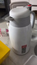 炊大皇 保溫壺 2.2L304不銹鋼內膽熱水瓶家用保溫瓶暖水壺【優(yōu)雅白】 曬單實拍圖