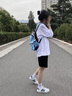 喬丹冰絲運動(dòng)短褲女士2025夏季新款寬松速干跑步休閑褲透氣五分褲子女 黑色【輕薄透氣-口袋有拉鏈】 M 曬單實(shí)拍圖