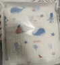 十月結(jié)晶嬰兒浴巾純棉紗布初生新生兒超柔吸水寶寶兒童大毛巾方巾 6層柔軟包邊 海洋精靈（110*110cm） 曬單實(shí)拍圖