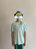 鴻星爾克兒童裝男童短袖t恤夏季短T男生夏裝中大童運動(dòng)半袖T恤 淺冰綠 160 曬單實(shí)拍圖