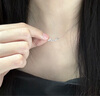 凰飾麗（PHOENIXSILY）銀杏葉項鏈女足銀鎖骨鏈新款輕奢七夕情人節(jié)禮物送女生女友老婆 「杏」許今生【代寫賀卡】 曬單實拍圖
