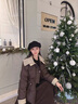 蔻伊婭（Kouyiya）品牌女裝新品羽絨服女裝2025冬季新款白鴨絨小個(gè)子加厚保暖外套女 咖色 M  建議120斤以內(nèi) 曬單實(shí)拍圖