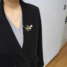 Ebonka奢侈高端品牌女士胸花胸針高端精致時(shí)尚女款胸針女衣服別針配飾 郁金香蘭花胸針套裝【無(wú)刻字】 曬單實(shí)拍圖