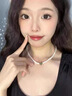 迪后（Dirholl）和田玉淡水珍珠項(xiàng)鏈女鎖骨鏈年輕情人節(jié)七夕禮物送女友老婆媽媽 和田玉珍珠項(xiàng)鏈 曬單實(shí)拍圖