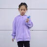 真維斯女童套裝秋季2025新款中大童秋裝連帽衛(wèi)衣開衫兒童春秋休閑外套女 【常規(guī)單件】淺紫/J紫紗蝴蝶結(jié) 130 曬單實拍圖