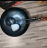 金存章丘炒鍋鐵鍋炒菜鍋圓底家用無涂層老式 錘印款木把32cm已開鍋 曬單實拍圖