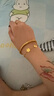 中國黃金（CHINA GOLD）花季黃金手鏈女999足金手串轉(zhuǎn)運(yùn)珠七夕情人節(jié)禮物送女友老婆媽媽 足金花季手鏈約5.2g【甄選禮盒】 曬單實(shí)拍圖